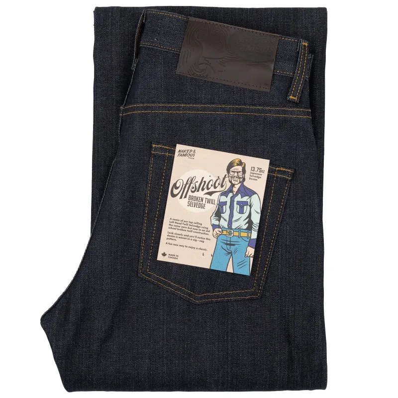 Naked & Famous - Strong Guy - Offshoot Broken Twill Selvedge sold by Dutil Denim