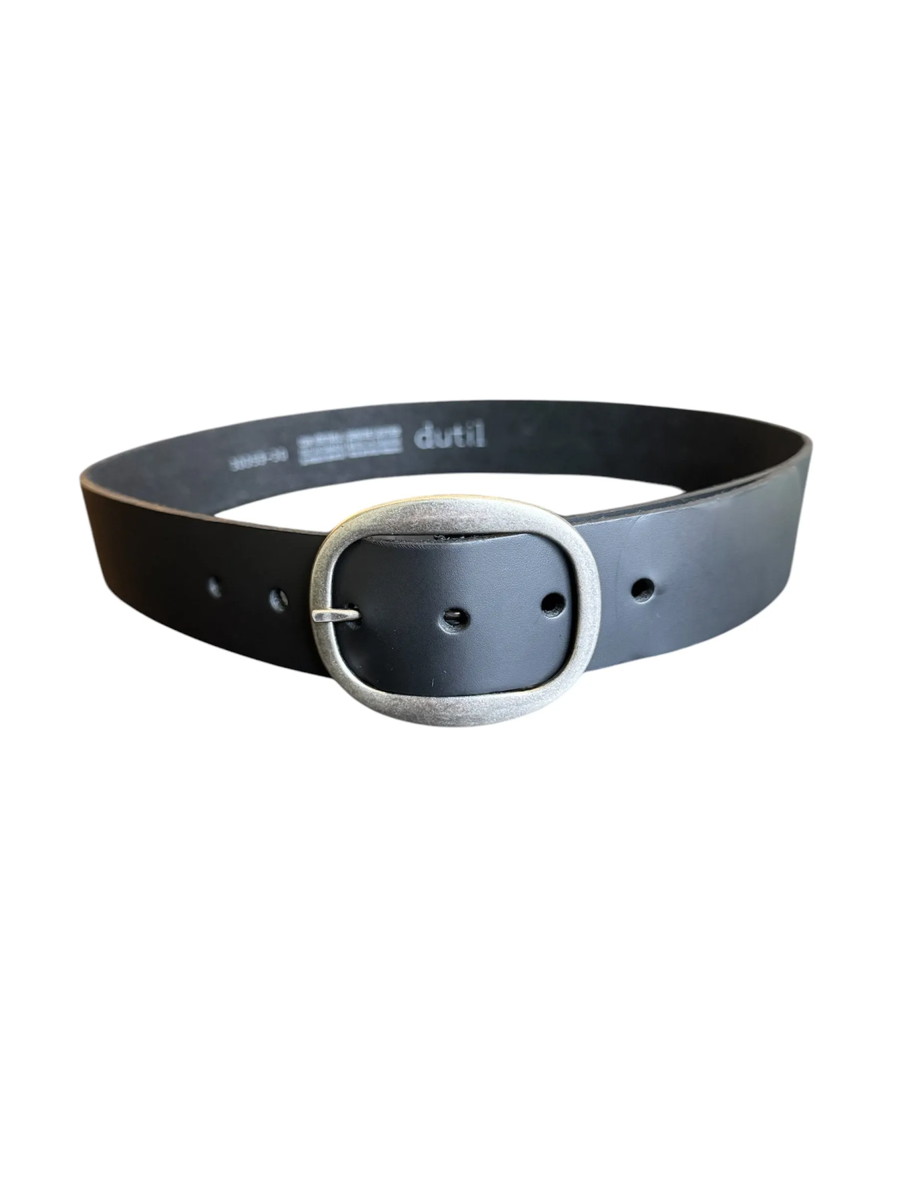 Dutil - Black Belt - Antique Nickel sold by Dutil Denim product image thumbnail 2