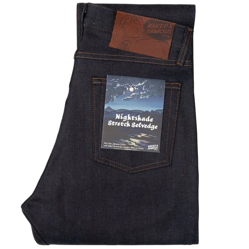 Naked & Famous - True Guy - Nightshade Stretch Selvedge sold by Dutil Denim