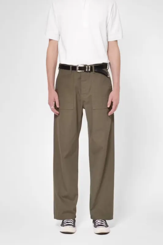 Nudie Jeans - Tuff Tony Fatigue Pants - Olive sold by Dutil Denim