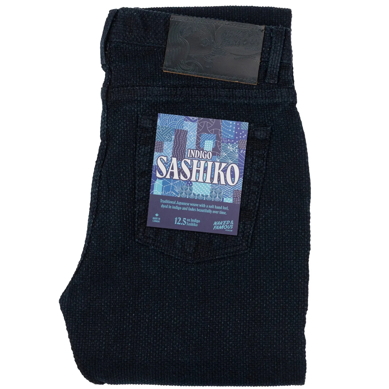 Naked & Famous - Weird Guy - Indigo Sashiko sold by Dutil Denim