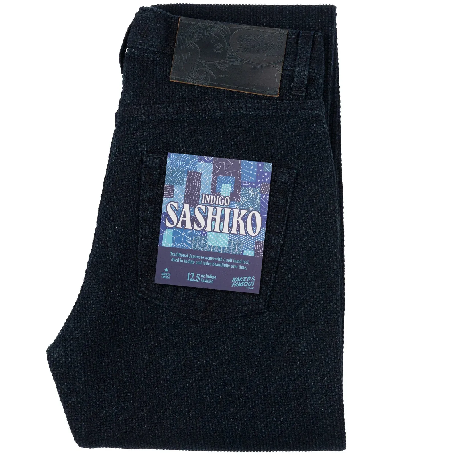 Naked & Famous - Easy Guy - Indigo Sashiko sold by Dutil Denim