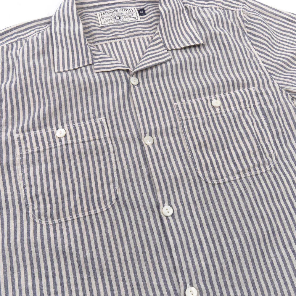 Freenote - Dayton SS - Blue Stripe sold by Dutil Denim product image thumbnail 3