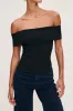 DL1961 - Off Shoulder Top - Black sold by Dutil Denim