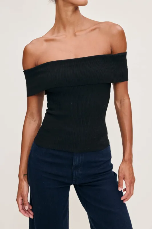 DL1961 - Off Shoulder Top - Black sold by Dutil Denim
