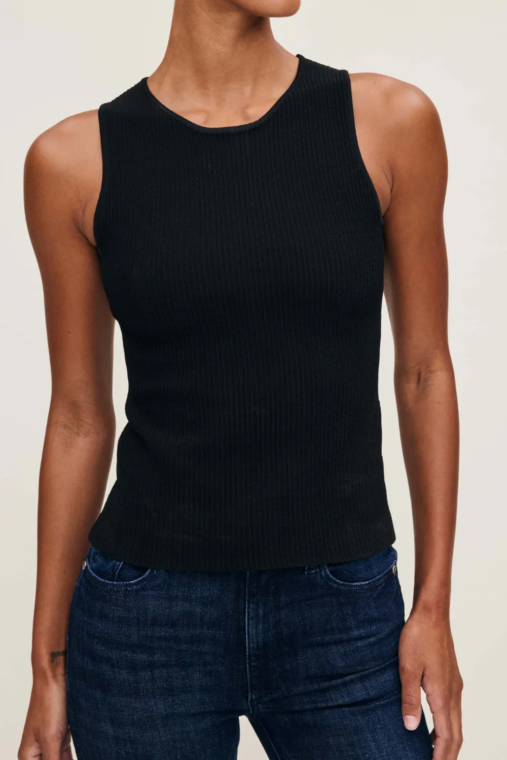 DL1961 - Racer Tank - Black sold by Dutil Denim