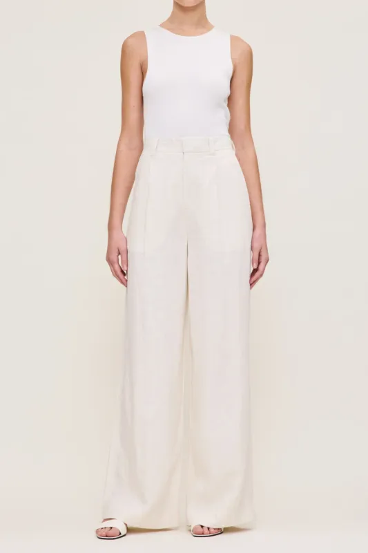 DL1961 - Hepburn Wide Leg - Flax Linen sold by Dutil Denim