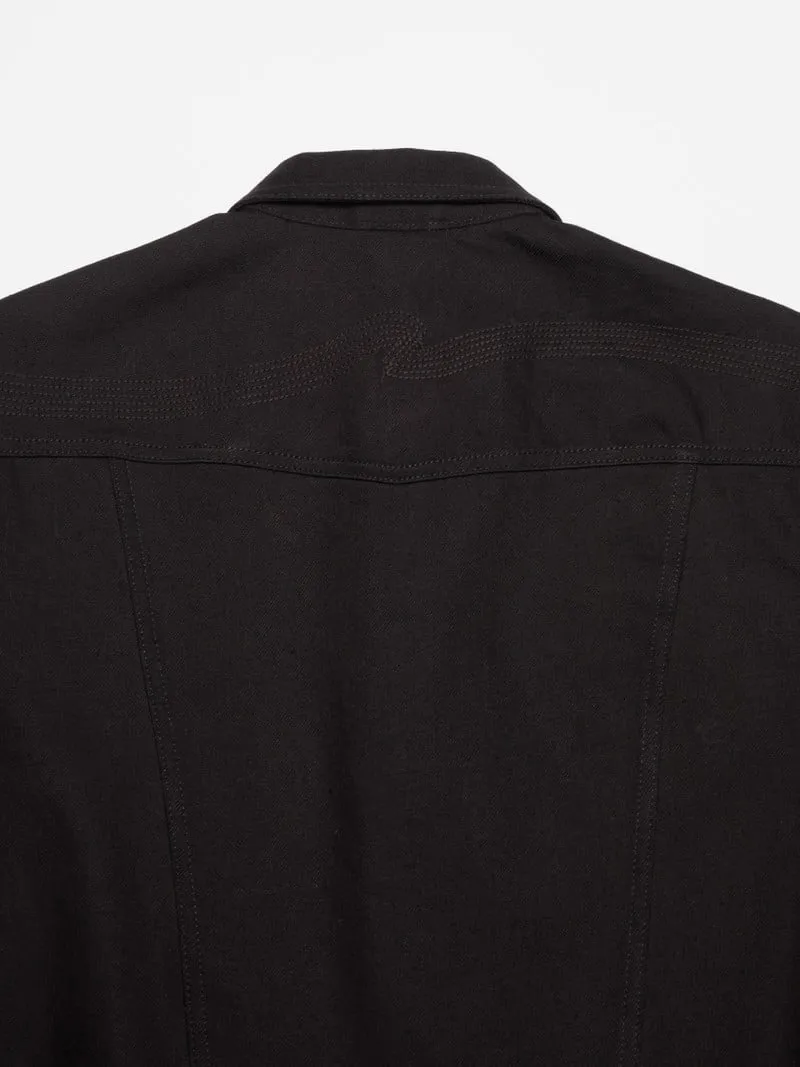 Nudie Jeans - Conny Denim Jacket - Dry Black Tar sold by Dutil Denim product image thumbnail 3