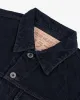 Iron Heart - 16oz Slubby Selvedge Denim Type III Jacket - Indigo Overdyed Black sold by Dutil Denim