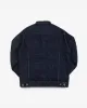 Iron Heart - 16oz Slubby Selvedge Denim Type III Jacket - Indigo Overdyed Black sold by Dutil Denim