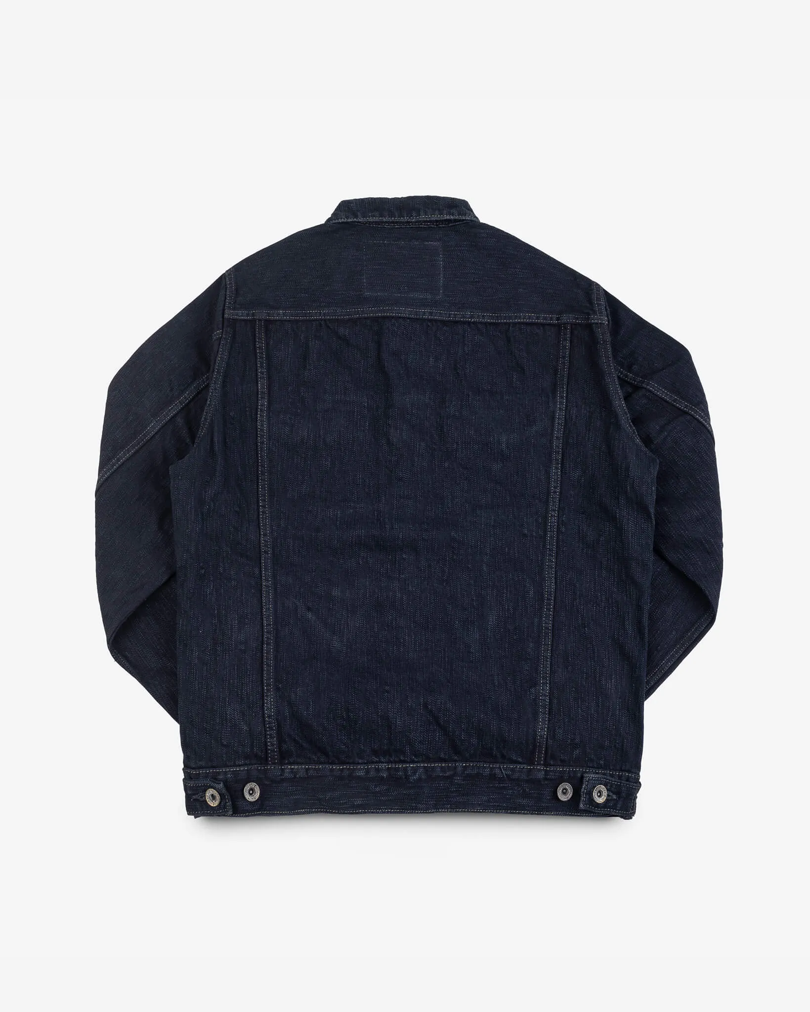 Iron Heart - 16oz Slubby Selvedge Denim Type III Jacket - Indigo Overdyed Black sold by Dutil Denim product image thumbnail 2