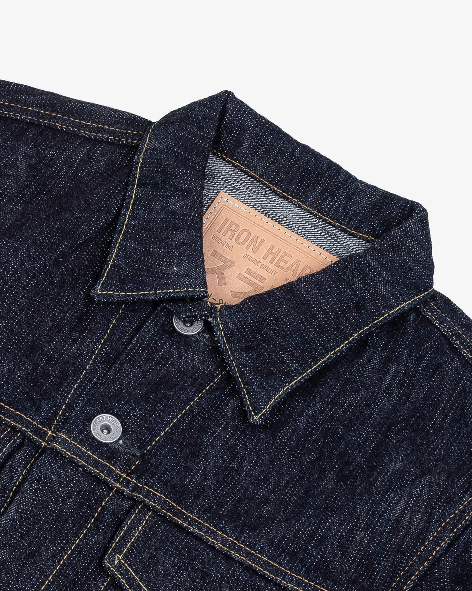 Iron Heart - 16oz Slubby Selvedge Denim Type III Jacket - Indigo sold by Dutil Denim product image thumbnail 3