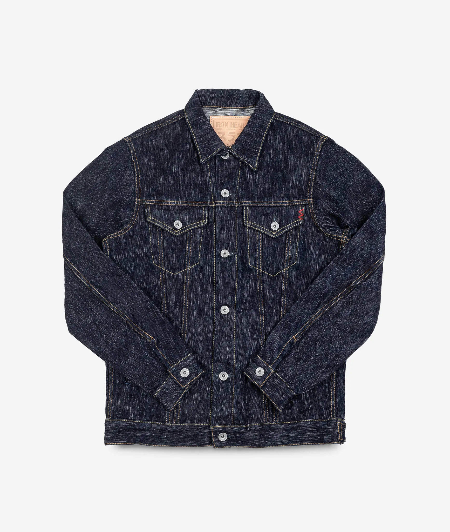 Iron Heart - 16oz Slubby Selvedge Denim Type III Jacket - Indigo sold by Dutil Denim