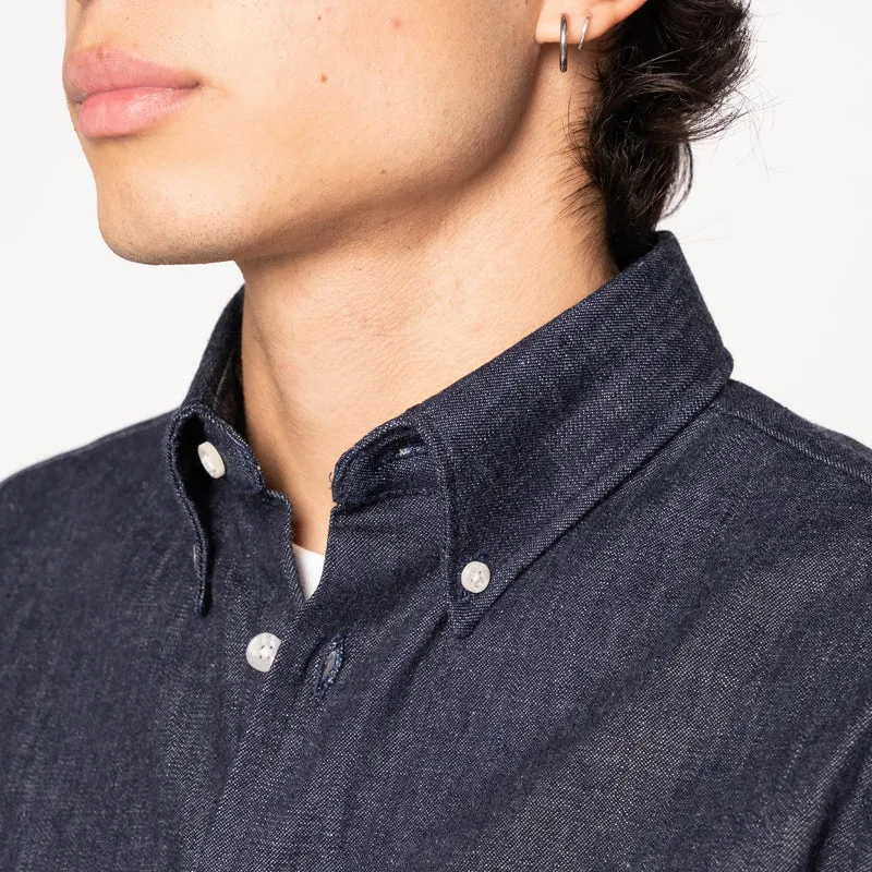 Naked & Famous - Easy Shirt - 10oz Rinsed Denim Indigo sold by Dutil Denim product image thumbnail 4