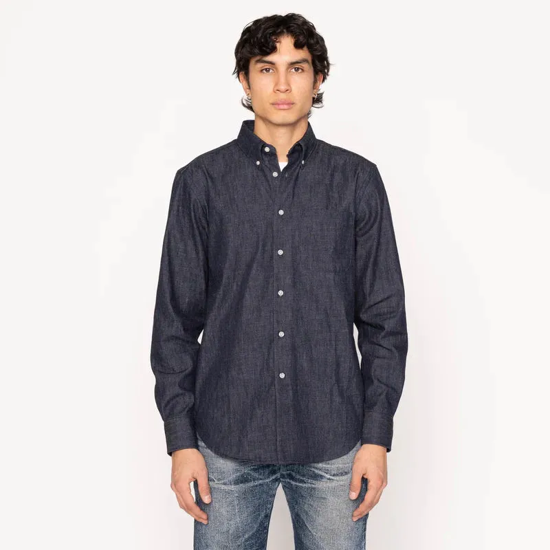 Naked & Famous - Easy Shirt - 10oz Rinsed Denim Indigo sold by Dutil Denim product image thumbnail 2