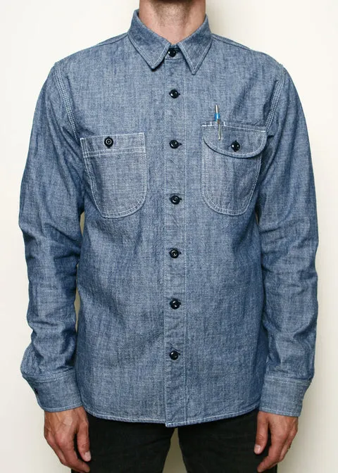 Rogue Territory - Work Shirt - Rinsed Chambray sold by Dutil Denim