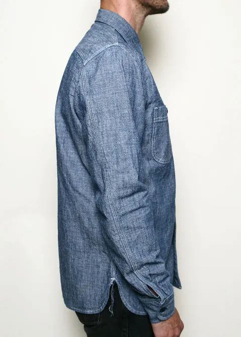 Rogue Territory - Work Shirt - Rinsed Chambray sold by Dutil Denim product image thumbnail 3