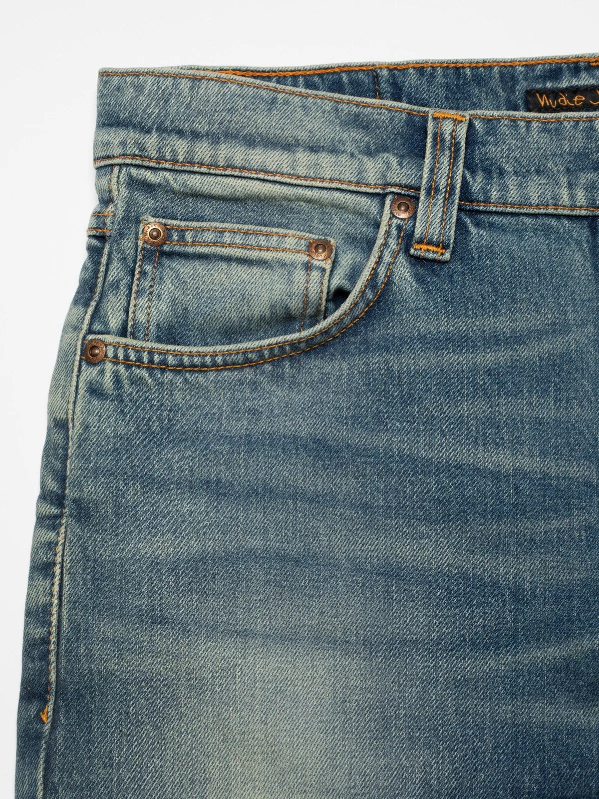 Nudie Jeans - Solid Ollie - Blue Clay sold by Dutil Denim product image thumbnail 4