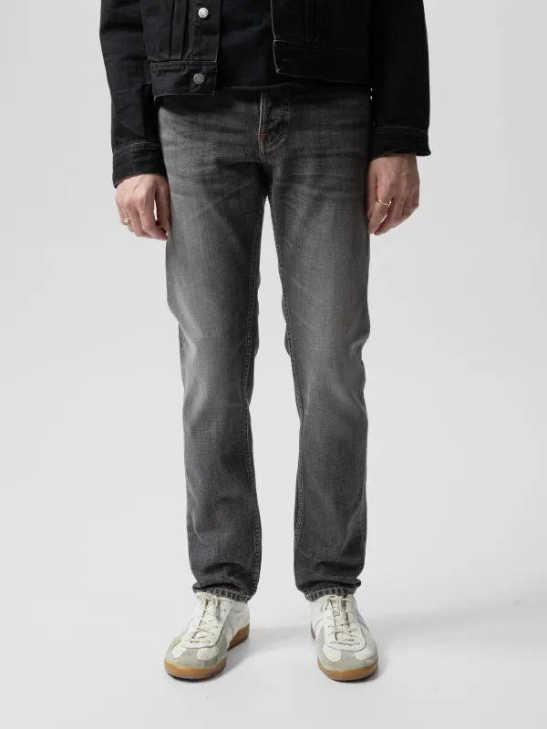 Nudie Jeans - Steady Eddie II - Grey Crosshatch sold by Dutil Denim
