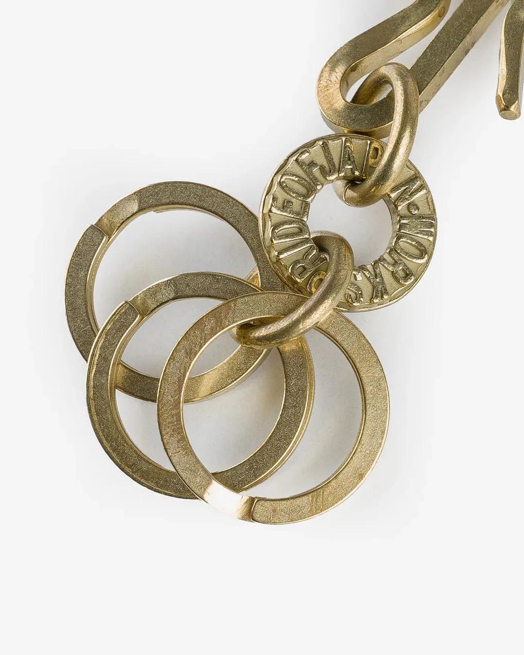 Iron Heart - Key Hook with Rings - Brass sold by Dutil Denim product image thumbnail 3