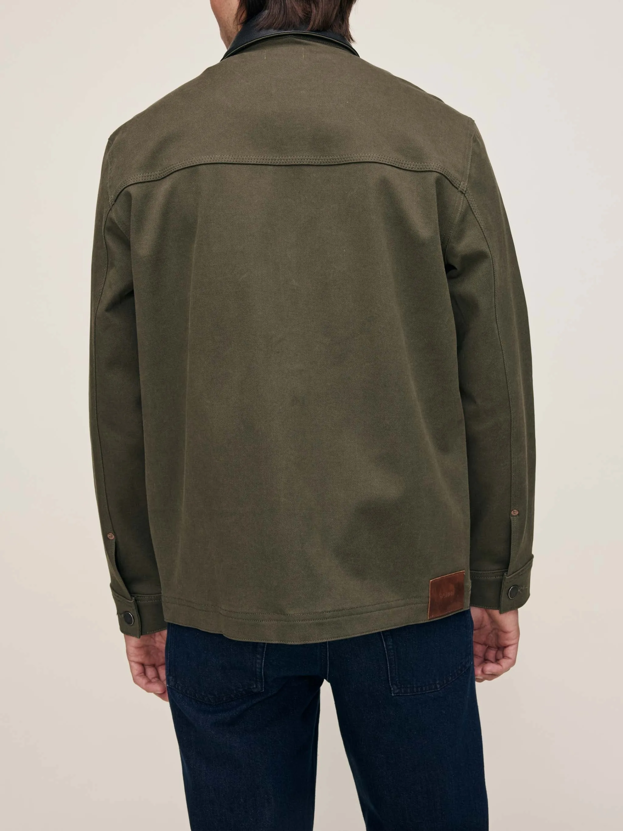 DL1961 - Sean Shirt Jacket- Military Green sold by Dutil Denim product image thumbnail 4