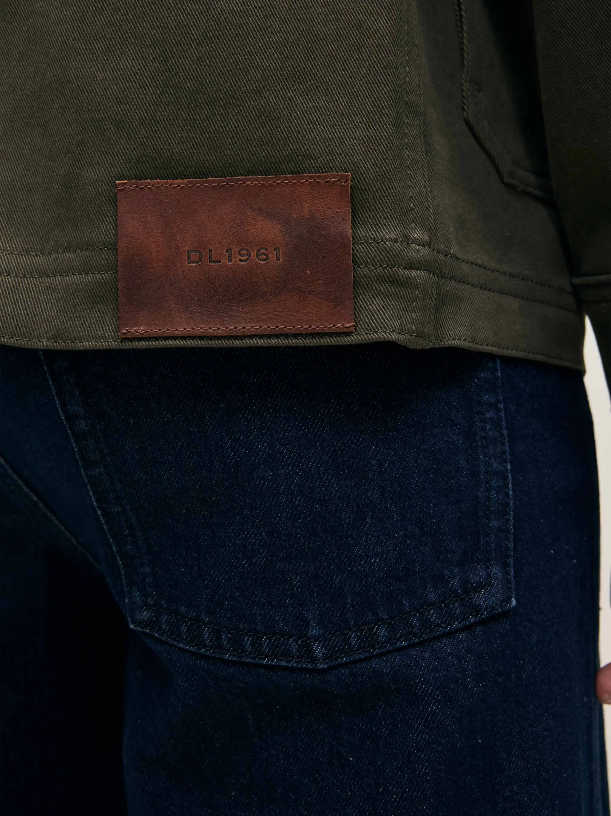 DL1961 - Sean Shirt Jacket- Military Green sold by Dutil Denim product image thumbnail 5