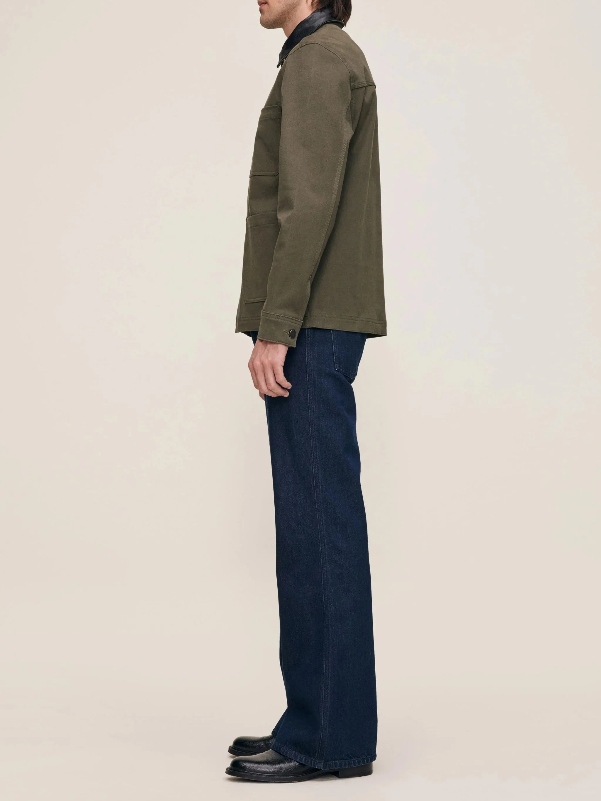 DL1961 - Sean Shirt Jacket- Military Green sold by Dutil Denim product image thumbnail 3