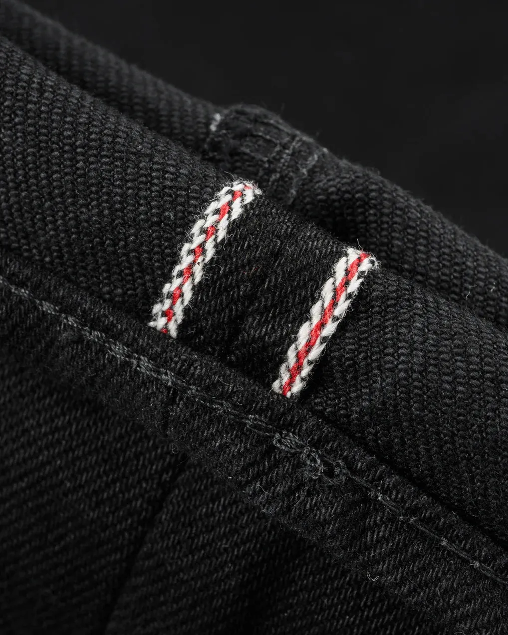 Iron Heart - 555 21oz Slim Straight Cut Jeans - Superblack (Fades To Grey) sold by Dutil Denim product image thumbnail 5