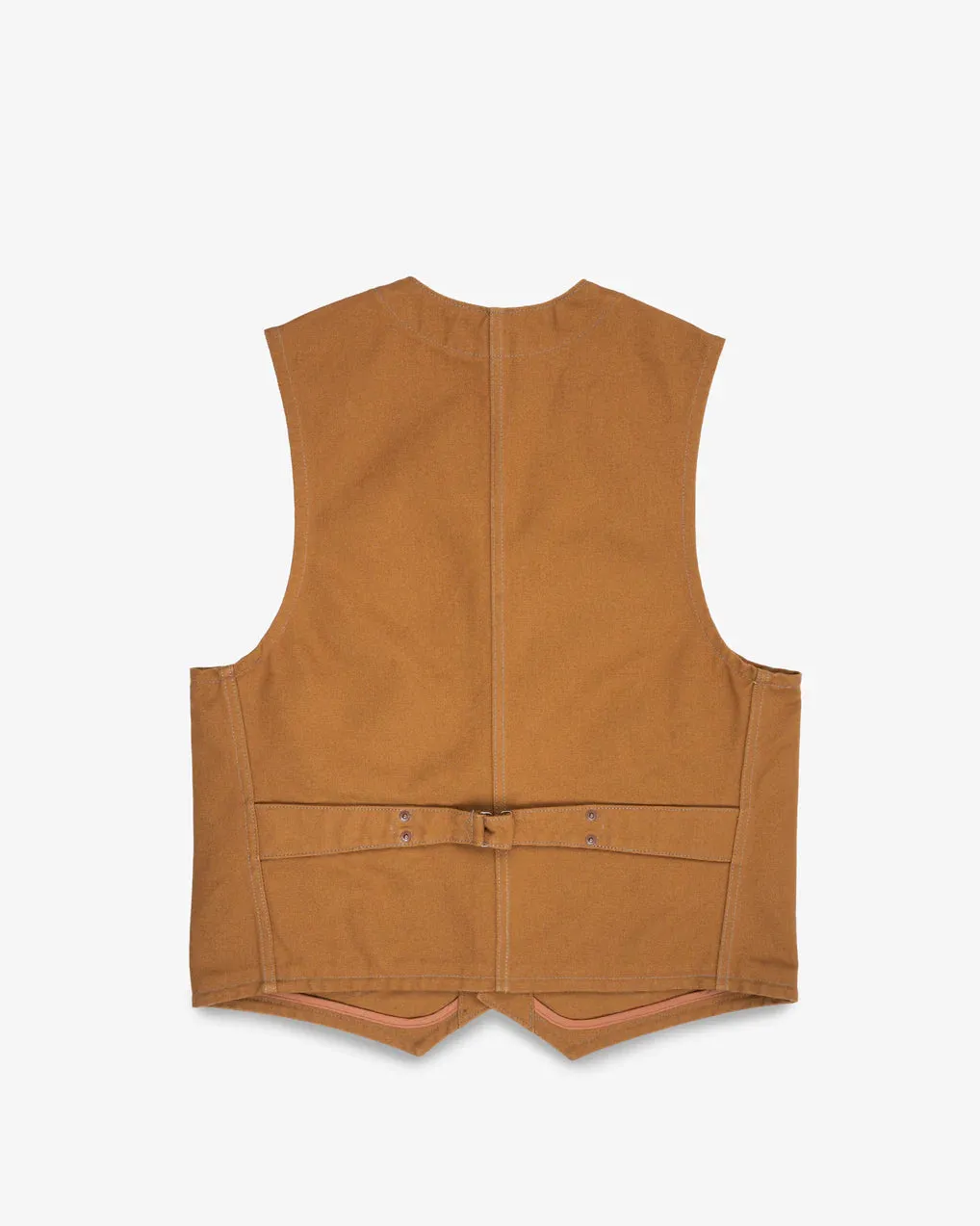 Iron Heart - 17oz Cotton Duck Work Vest - Brown sold by Dutil Denim product image thumbnail 4