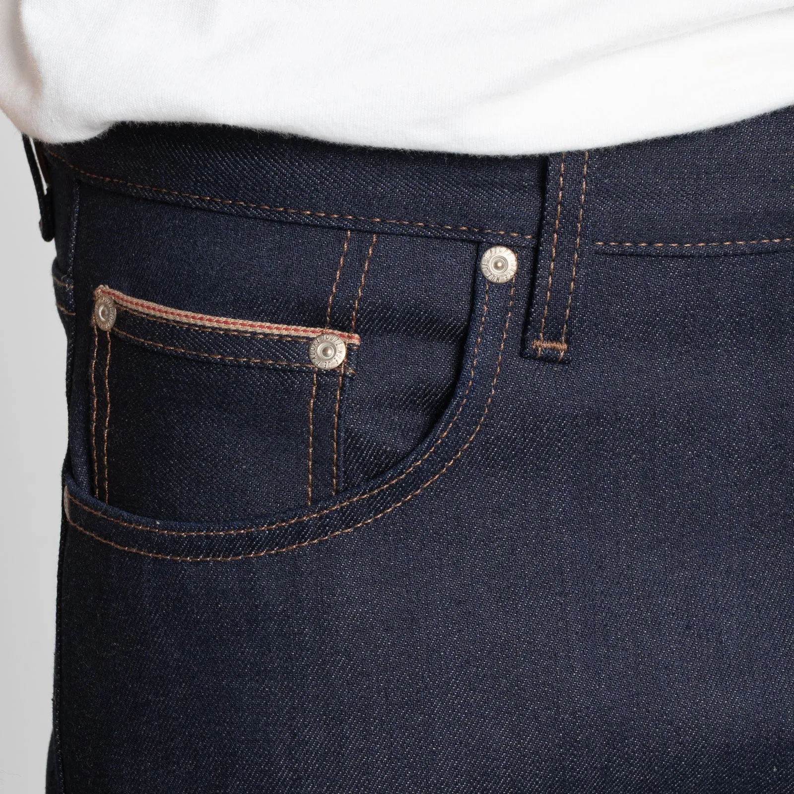 Naked & Famous - Easy Guy - Coffee Dye Selvedge sold by Dutil Denim product image thumbnail 5