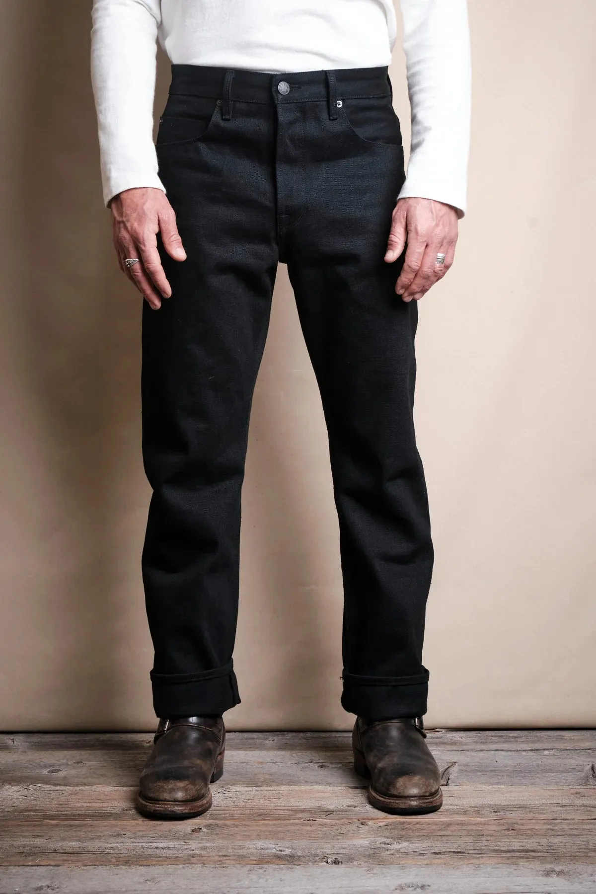Freenote - Belford - 17oz Black Slub sold by Dutil Denim