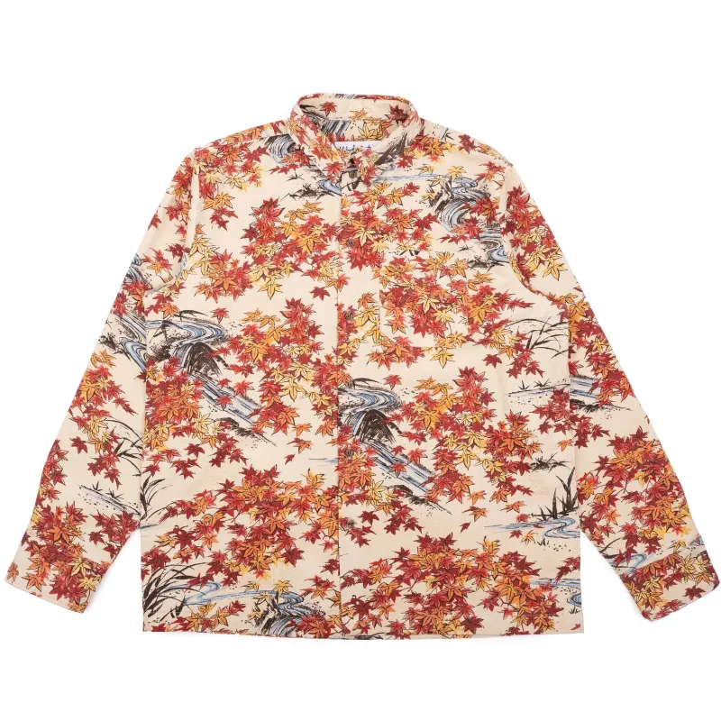 Naked & Famous - True Shirt - Autumn print - Cream sold by Dutil Denim