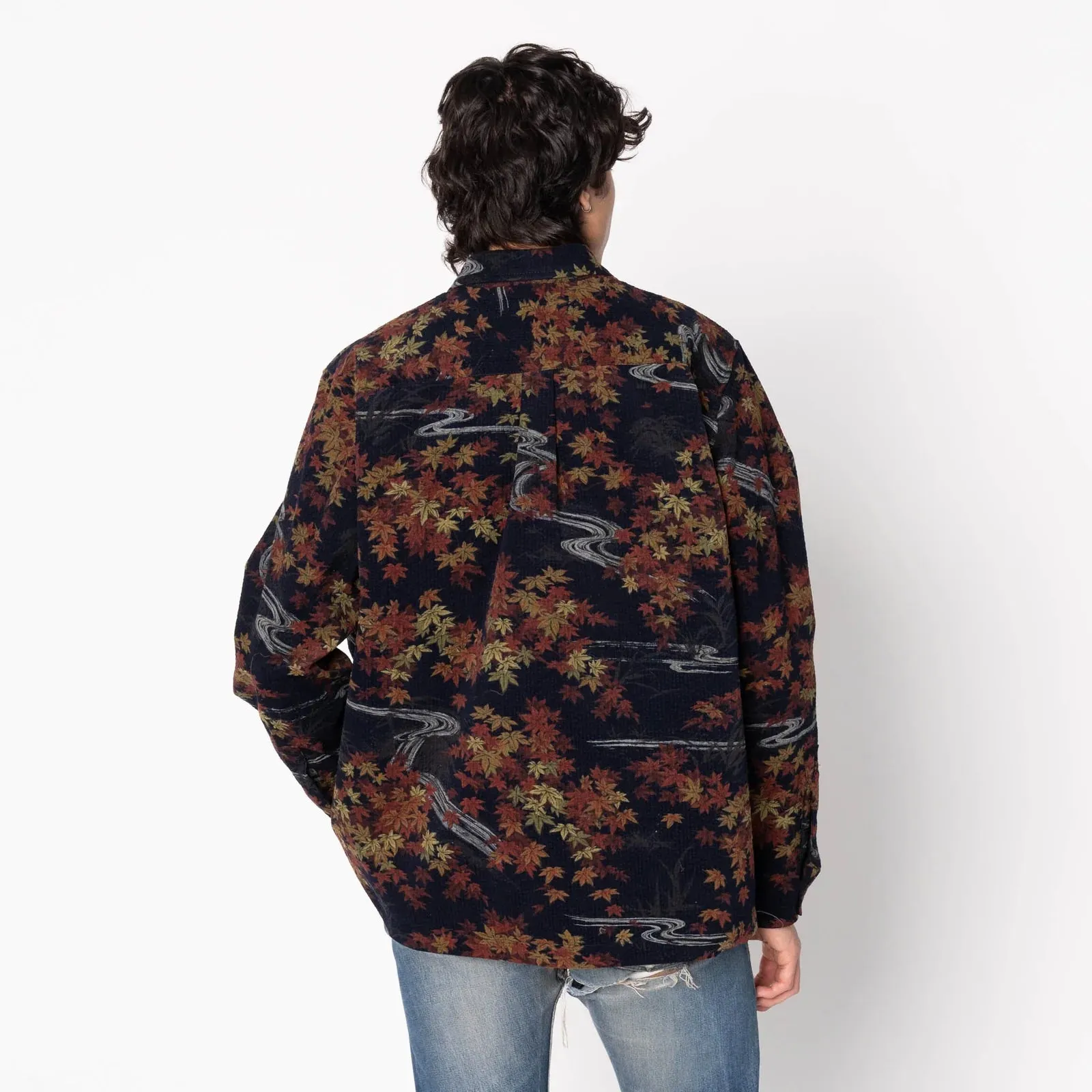 Naked & Famous - True Shirt - Autumn print - Navy sold by Dutil Denim product image thumbnail 3