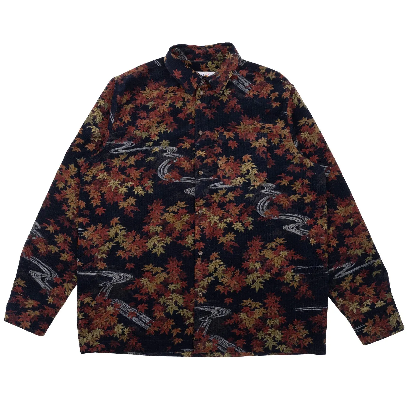 Naked & Famous - True Shirt - Autumn print - Navy sold by Dutil Denim