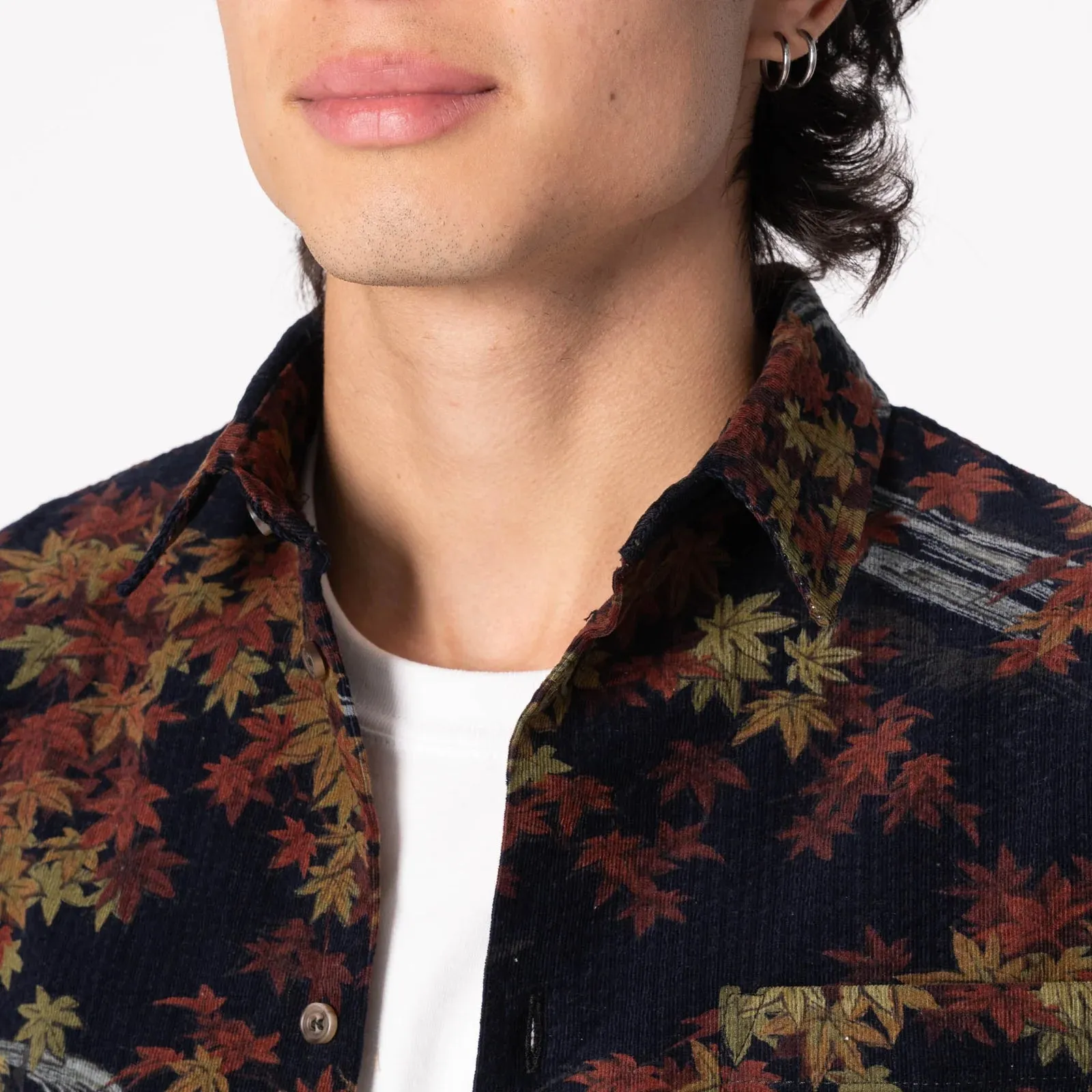 Naked & Famous - True Shirt - Autumn print - Navy sold by Dutil Denim product image thumbnail 4