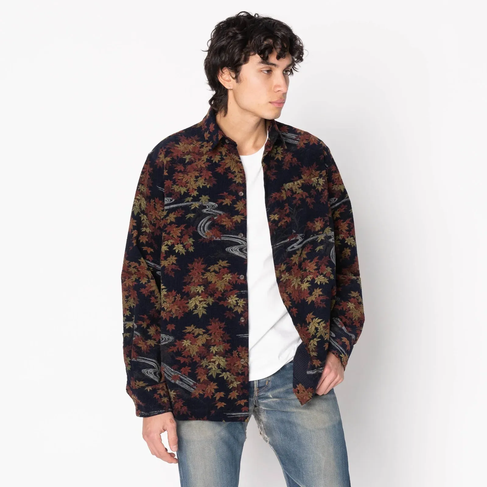 Naked & Famous - True Shirt - Autumn print - Navy sold by Dutil Denim product image thumbnail 2