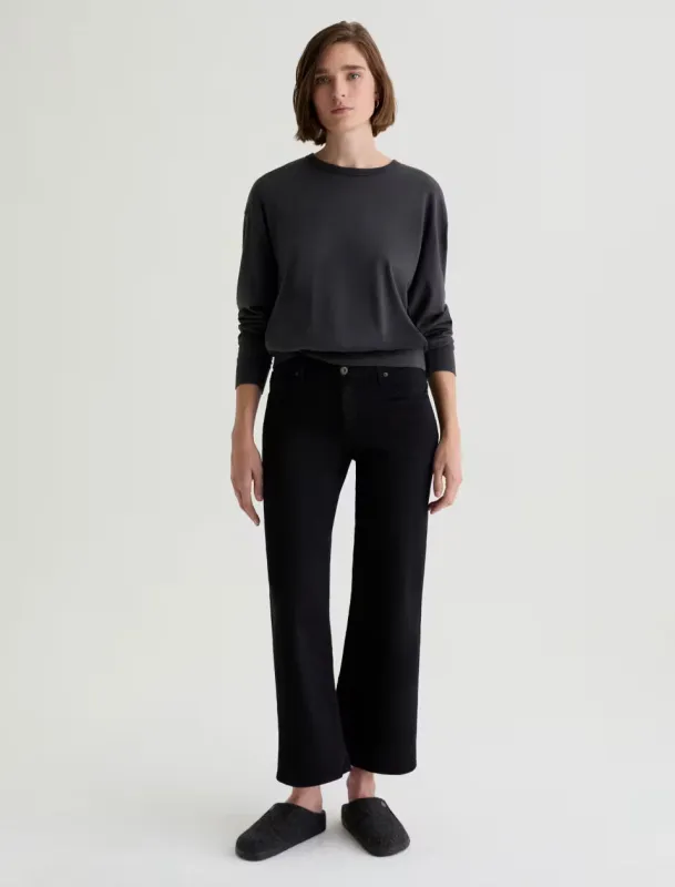 AG - Saige Wide Crop - Super Black sold by Dutil Denim
