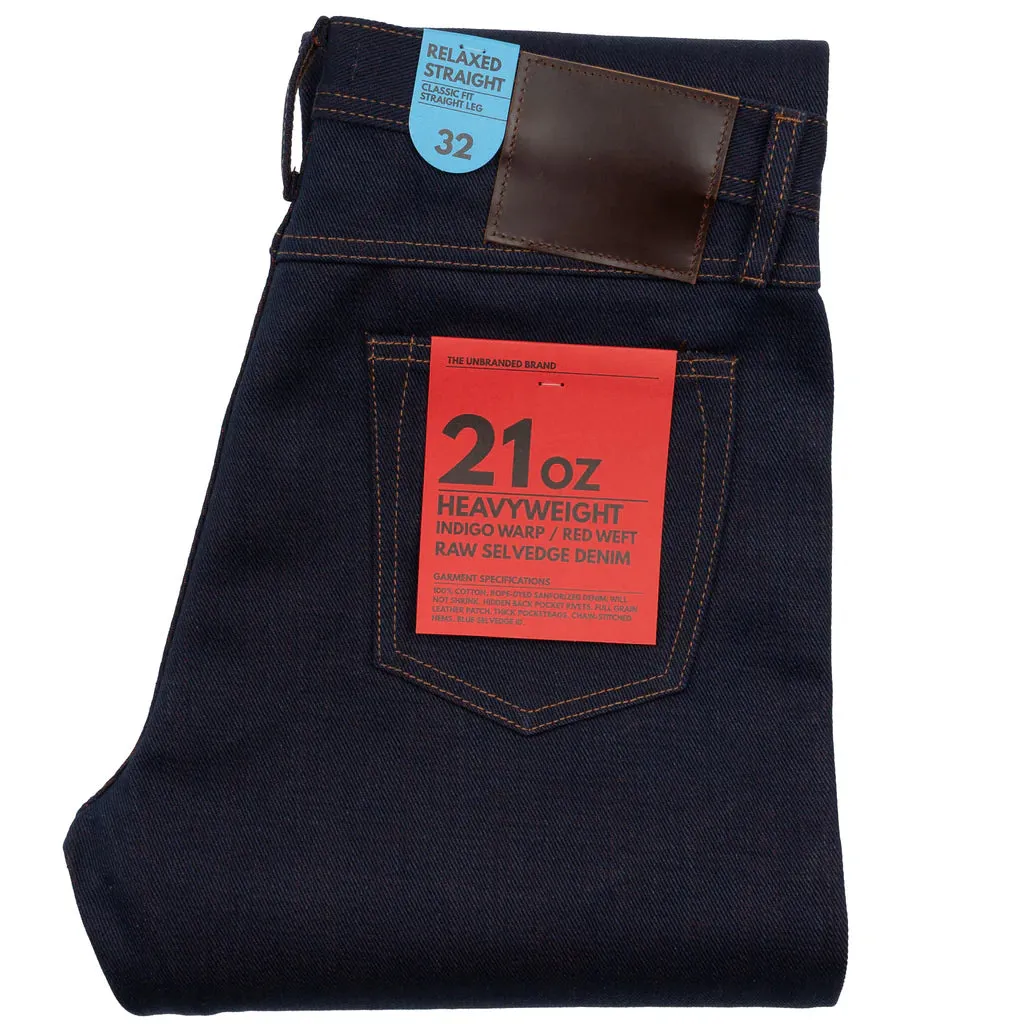Unbranded - Relaxed Straight Fit - 21oz Heavy Red Weft Selvedge sold by Dutil Denim
