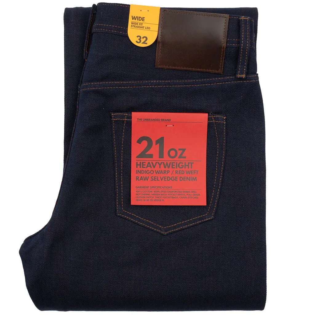 Unbranded - Wide Fit - 21oz Heavy Red Weft Selvedge sold by Dutil Denim