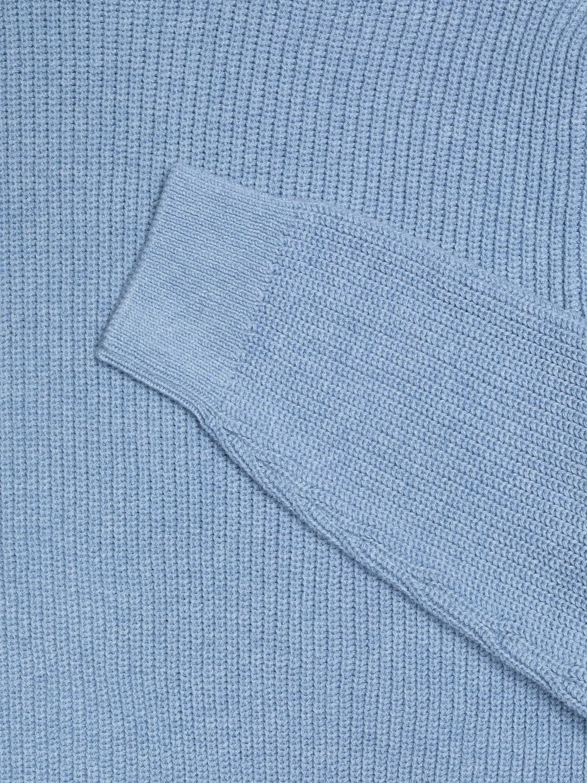 Nudie Jeans - August Rib Cotton Sweater - Bluemelange sold by Dutil Denim product image thumbnail 3