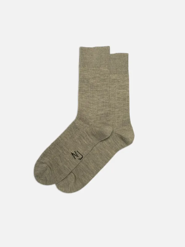 Nudie Jeans - Men Broad Ribbed Socks - Desert sold by Dutil Denim