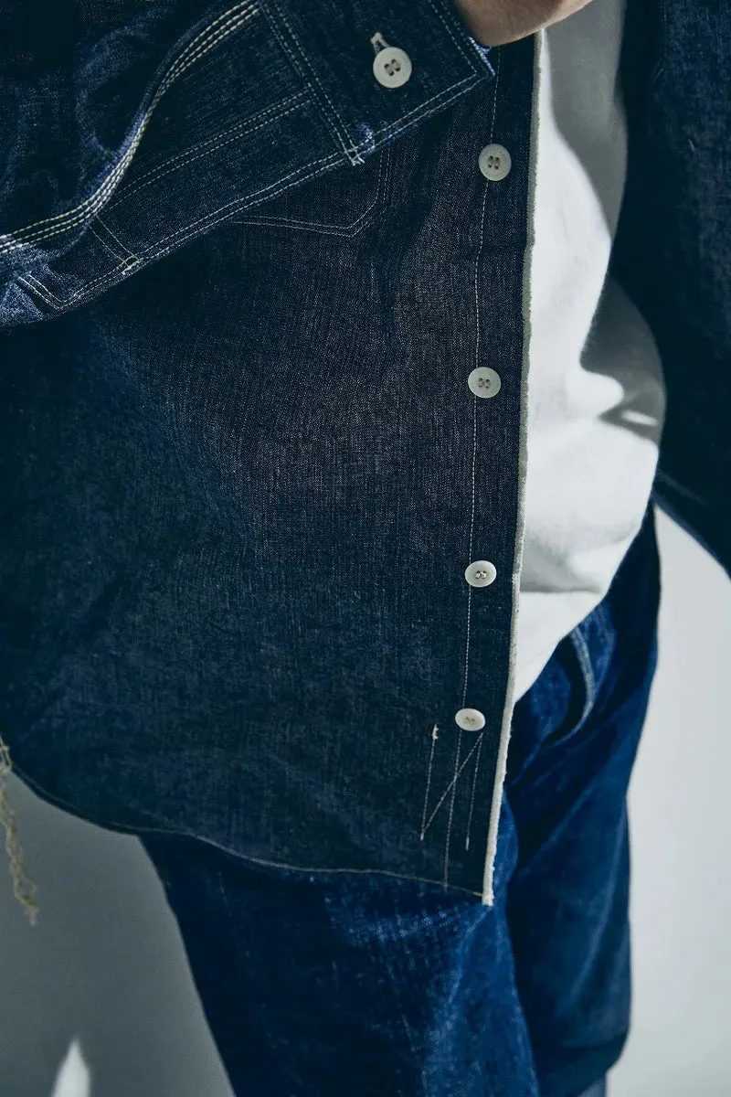 Samurai - Selvedge Chambray Work Shirt - Indigo sold by Dutil Denim product image thumbnail 2