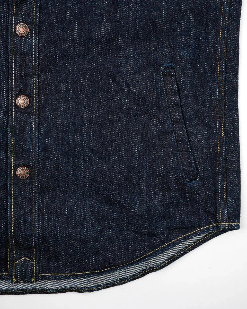 Iron Heart - 16oz Selvedge Denim CPO Shirt - Indigo sold by Dutil Denim product image thumbnail 5