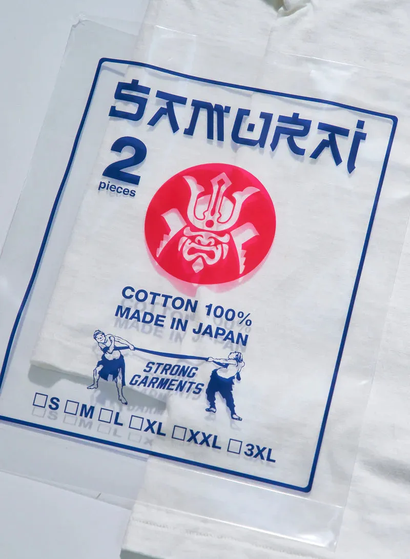 Samurai - 2 Pack White Loopwheel Tee -SJ2PST sold by Dutil Denim product image thumbnail 3