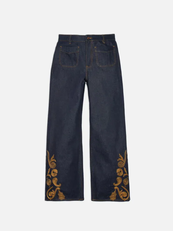 Nudie Jeans - Holly Western Pants - Embroidery made by Nudie Jeans