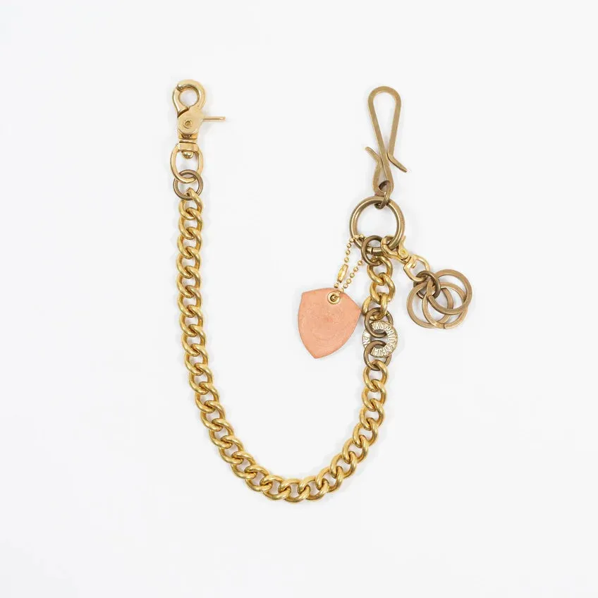 Iron Heart - Wallet Chain with Hook and Rings - Brass sold by Dutil Denim