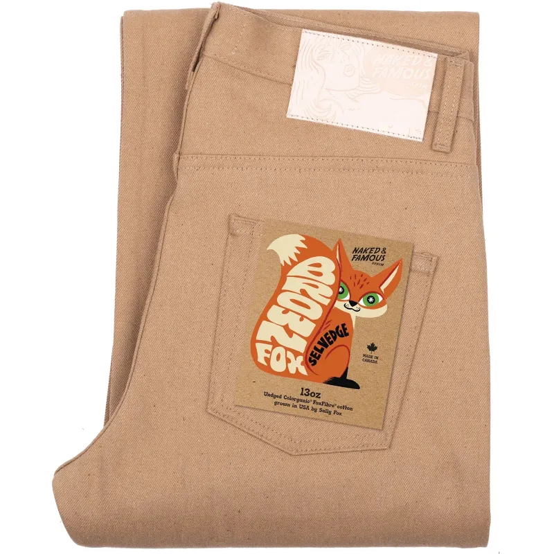 Naked & Famous - Strong Guy - Brown Fox Selvedge made by Naked & Famous Denim
