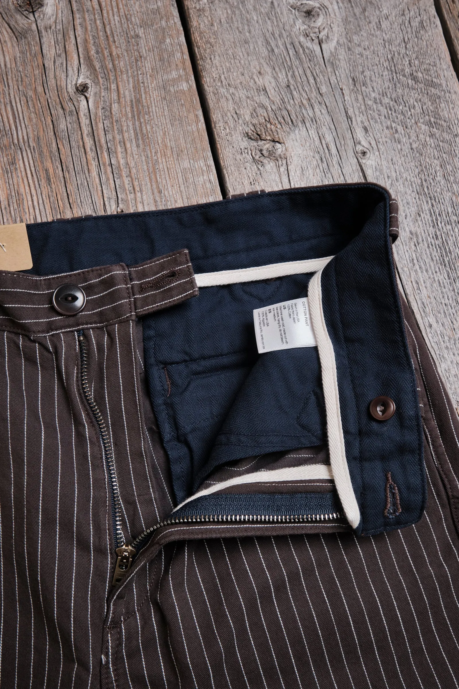 Freenote - Duster Pant - Brown Stripe sold by Dutil Denim product image thumbnail 4