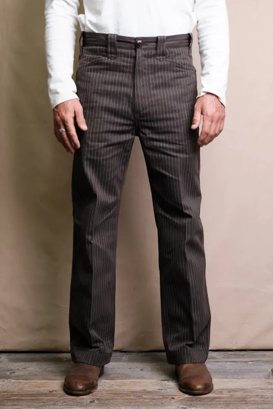 Freenote - Duster Pant - Brown Stripe sold by Dutil Denim