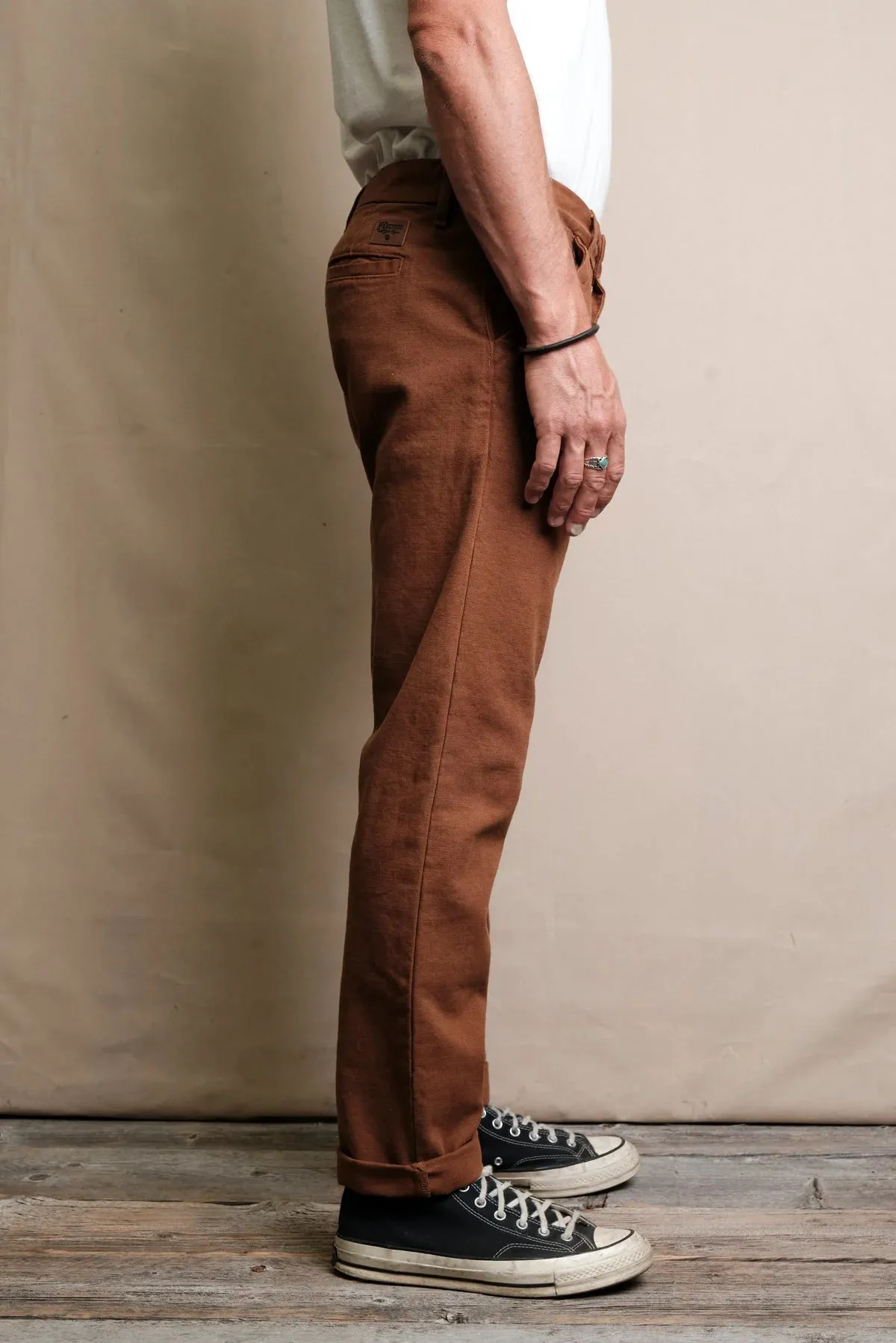 Freenote - Workers Chino Slim Straight - 14oz Rust sold by Dutil Denim product image thumbnail 3